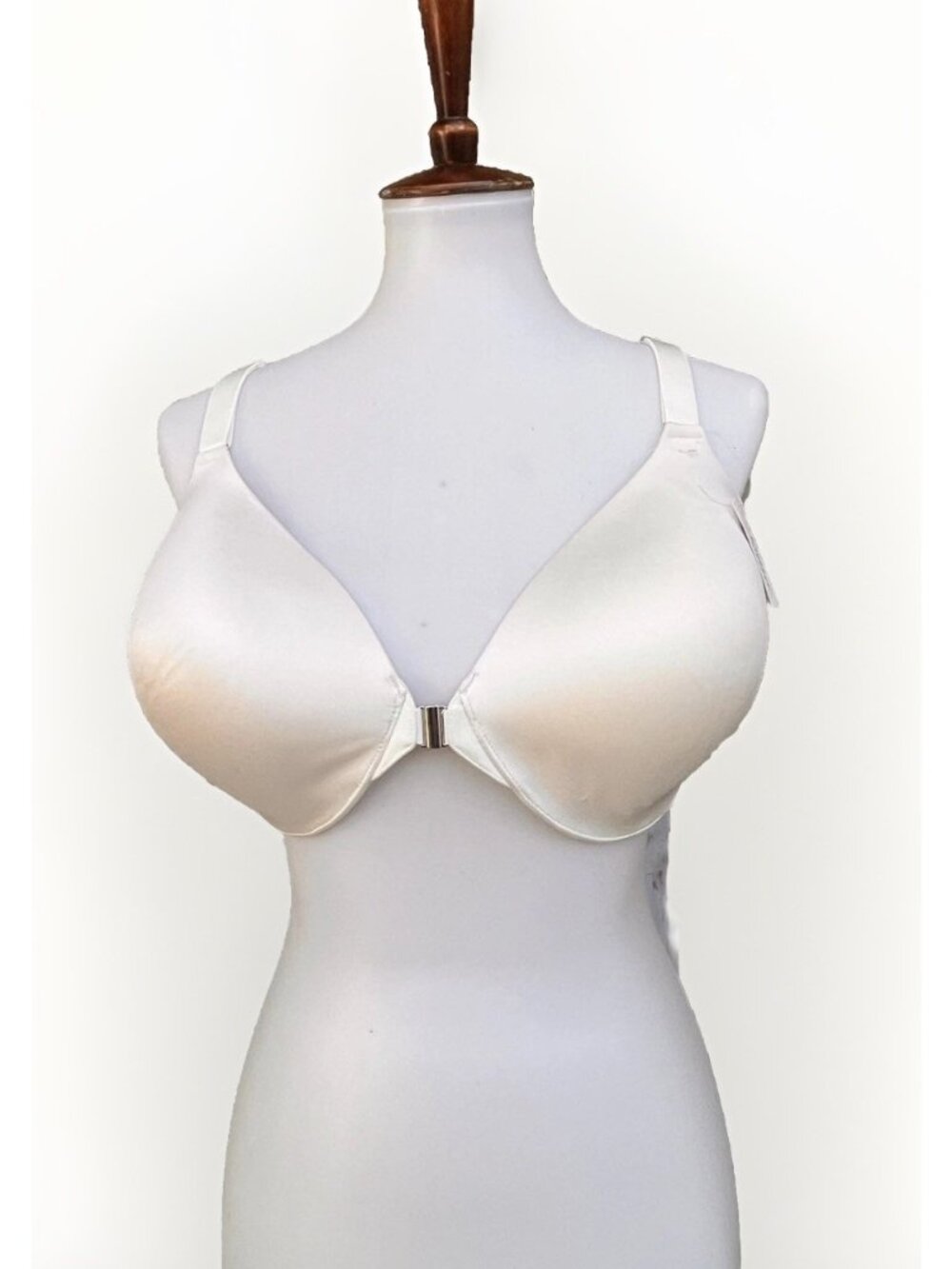Soma Vanishing Back Full Coverage Front Close Bra 38DDD Ivory NWT Underwire